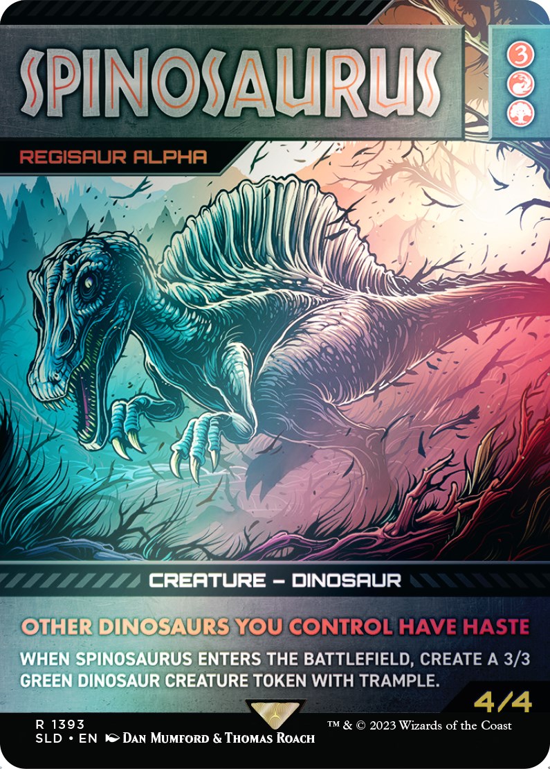 Spinosaurus - Regisaur Alpha (Rainbow Foil) [Secret Lair Drop Series] | Mindsight Gaming