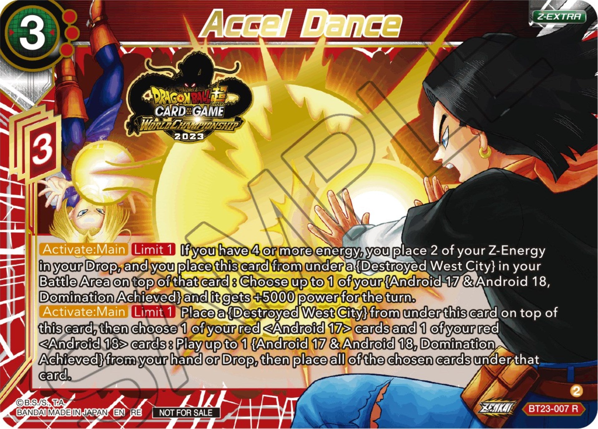 Accel Dance (2023 World Championship Z-Extra Card Set) (BT23-007) [Tournament Promotion Cards] | Mindsight Gaming