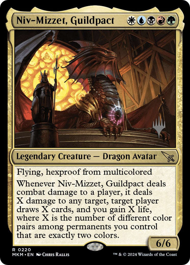 Niv-Mizzet, Guildpact (Promo Pack) [Murders at Karlov Manor Promos] | Mindsight Gaming