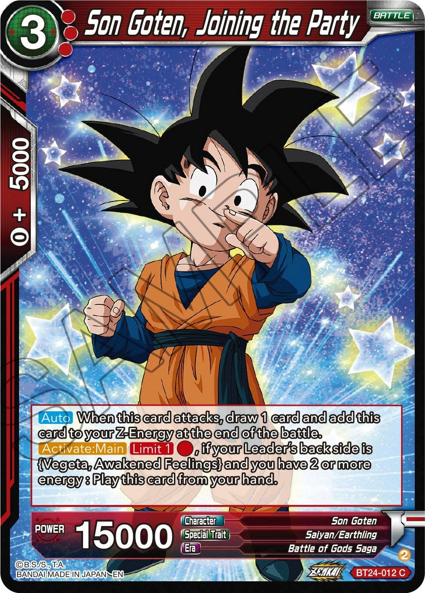 Son Goten, Joining the Party (BT24-012) [Beyond Generations] | Mindsight Gaming
