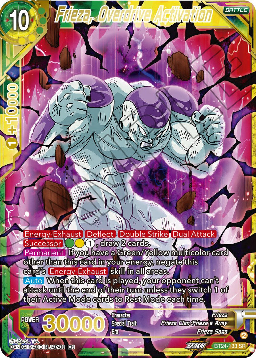 Frieza, Overdrive Activation (BT24-133) [Beyond Generations] | Mindsight Gaming