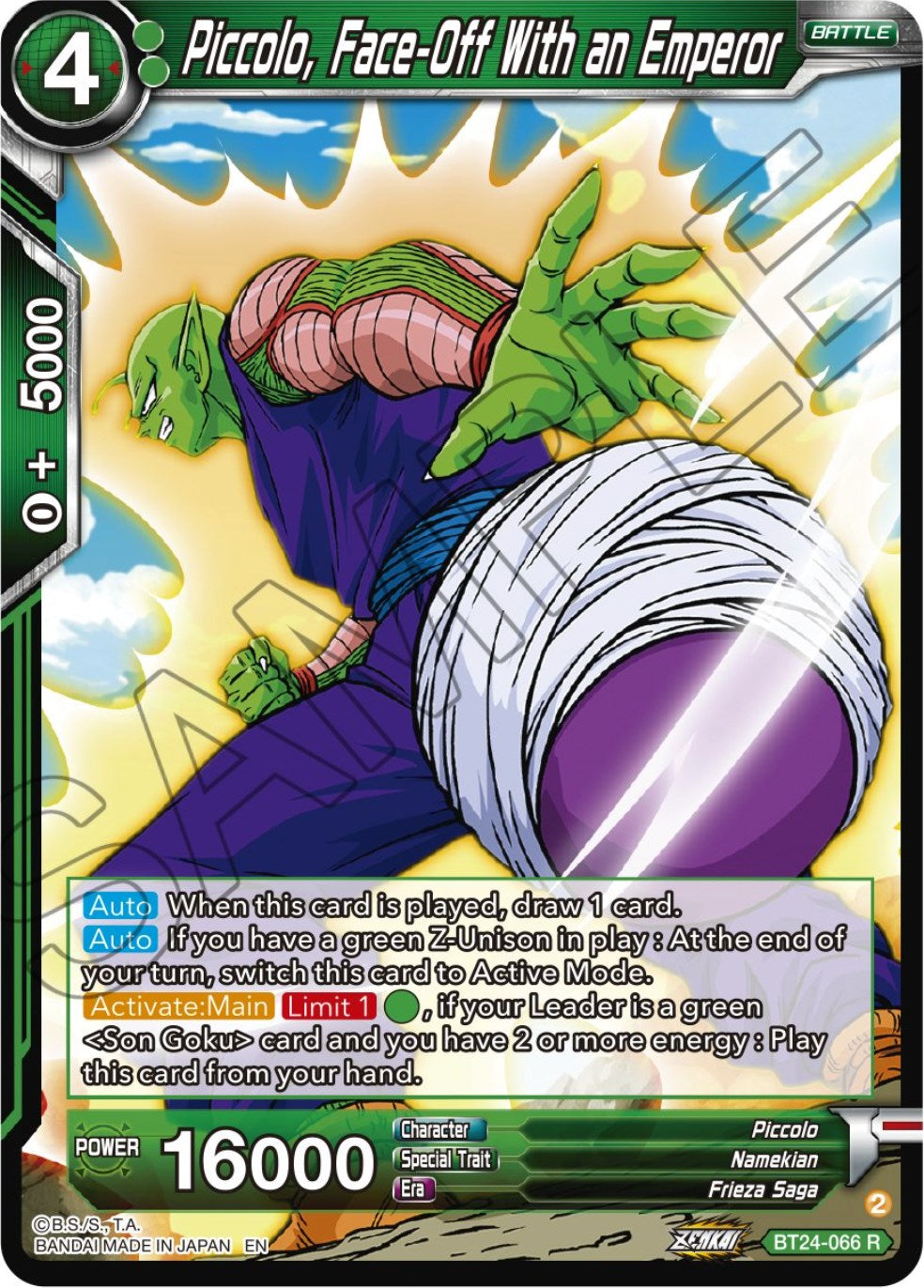 Piccolo, Face-Off With an Emperor (BT24-066) [Beyond Generations] | Mindsight Gaming