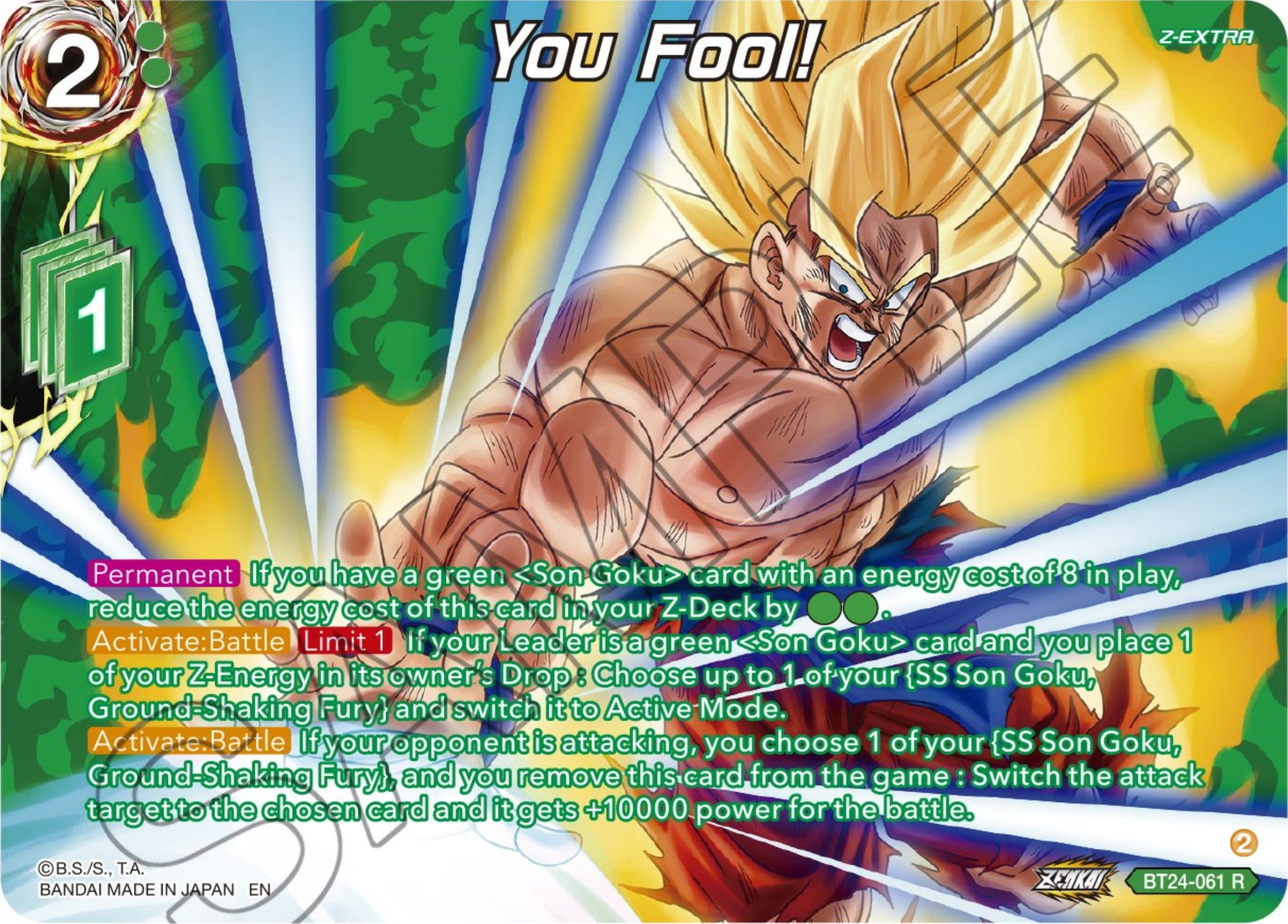 You Fool! (Collector Booster) (BT24-061) [Beyond Generations] | Mindsight Gaming
