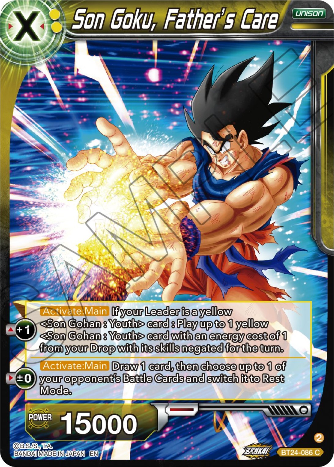 Son Goku, Father's Care (BT24-086) [Beyond Generations] | Mindsight Gaming