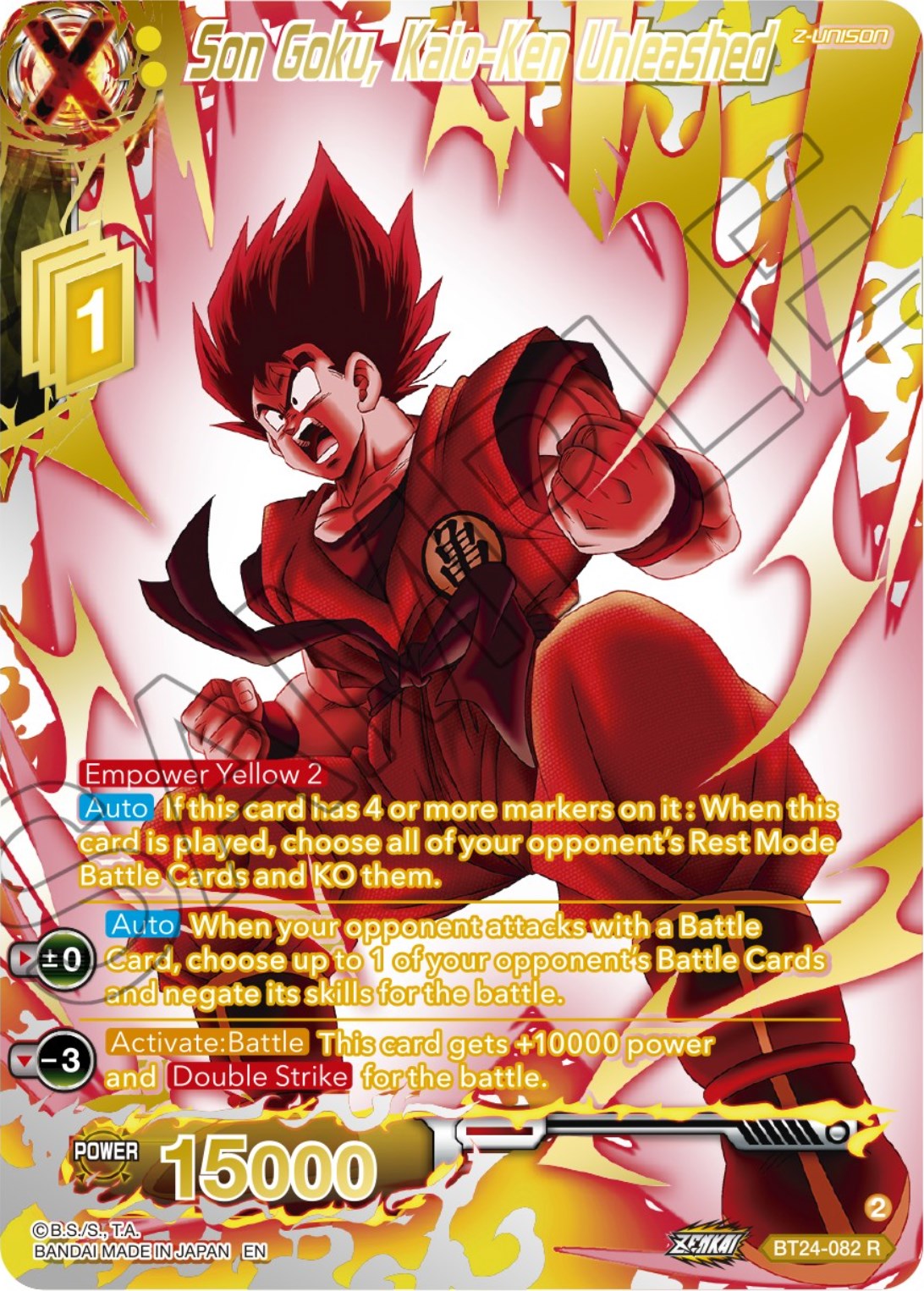 Son Goku, Kaio-Ken Unleashed (Collector Booster) (BT24-082) [Beyond Generations] | Mindsight Gaming