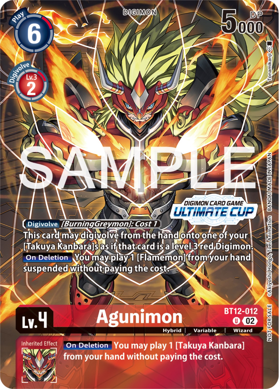 Agunimon [BT12-012] (Ultimate Cup 2024) [Across Time Promos] | Mindsight Gaming