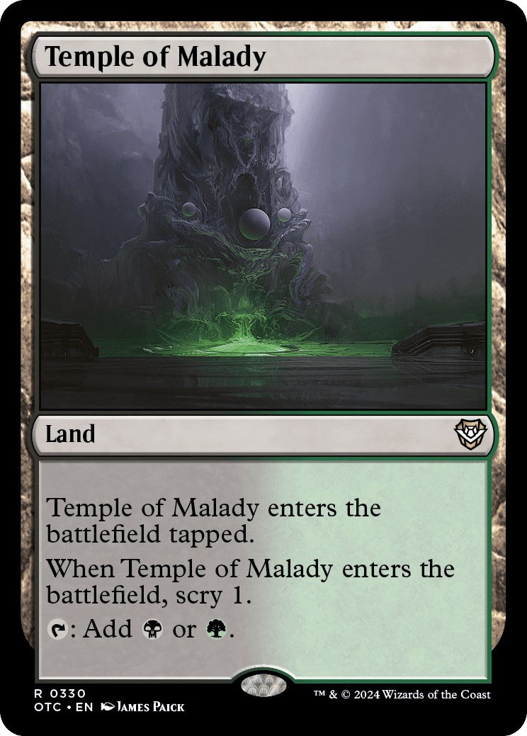 Temple of Malady [Outlaws of Thunder Junction Commander] | Mindsight Gaming