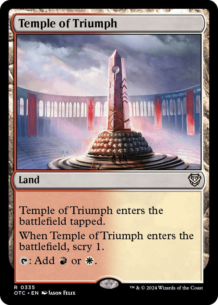 Temple of Triumph [Outlaws of Thunder Junction Commander] | Mindsight Gaming