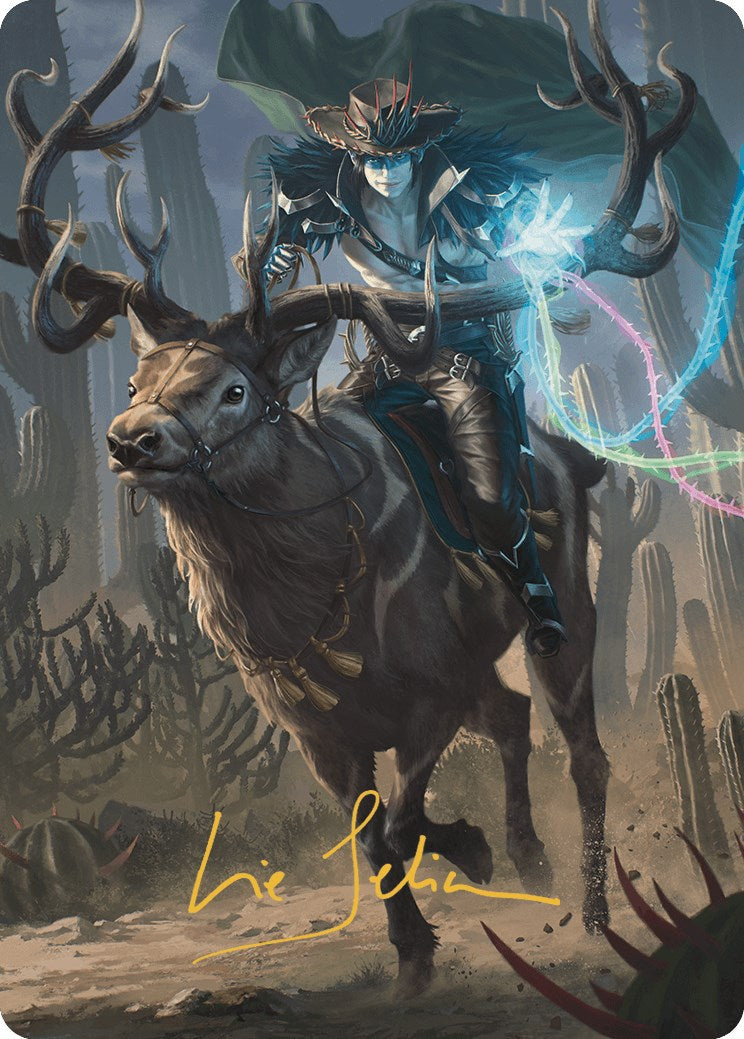 Oko, the Ringleader Art Card (54/54) (Gold-Stamped Signature) [Outlaws of Thunder Junction Art Series] | Mindsight Gaming