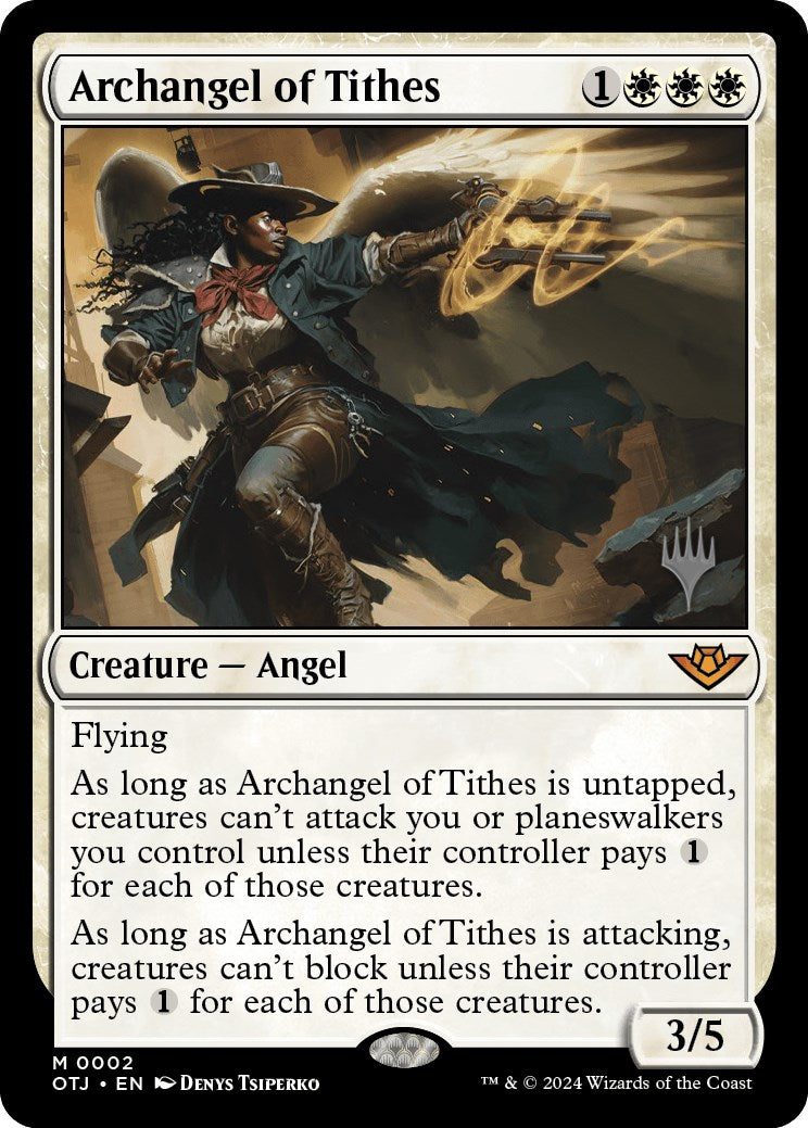 Archangel of Tithes (Promo Pack) [Outlaws of Thunder Junction Promos] | Mindsight Gaming