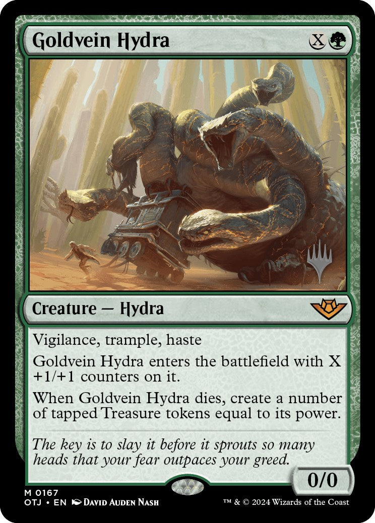 Goldvein Hydra (Promo Pack) [Outlaws of Thunder Junction Promos] | Mindsight Gaming