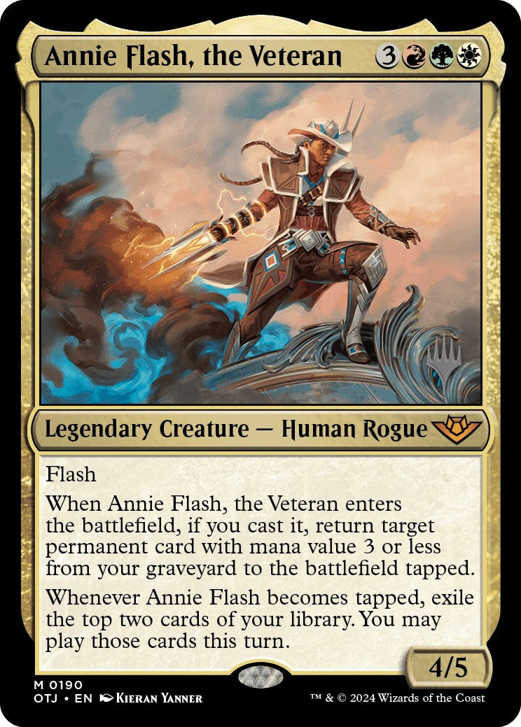 Annie Flash, the Veteran (Promo Pack) [Outlaws of Thunder Junction Promos] | Mindsight Gaming