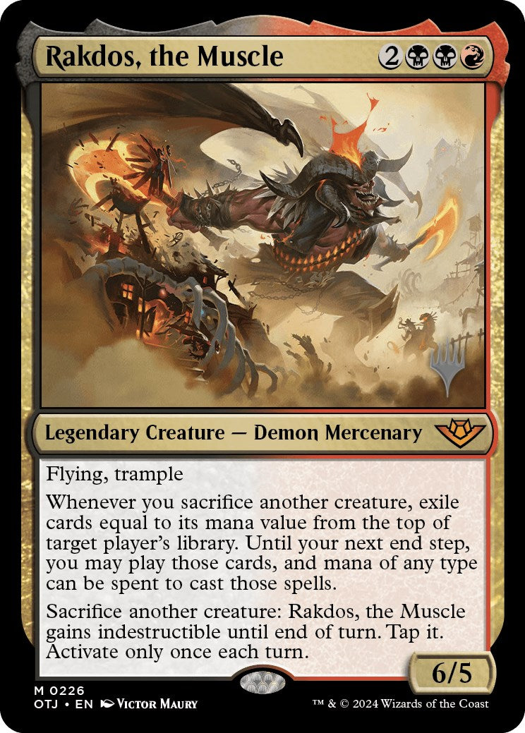 Rakdos, the Muscle (Promo Pack) [Outlaws of Thunder Junction Promos] | Mindsight Gaming
