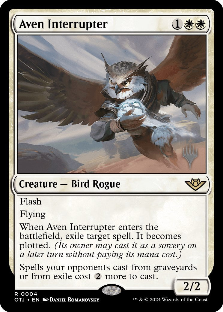 Aven Interrupter (Promo Pack) [Outlaws of Thunder Junction Promos] | Mindsight Gaming