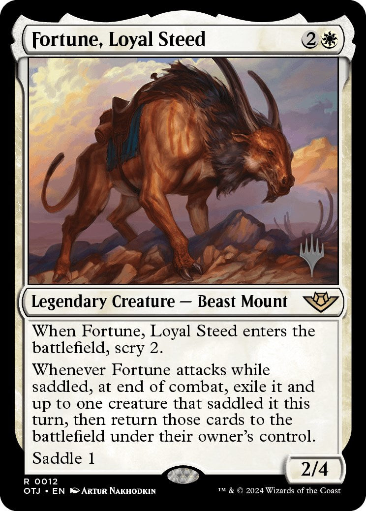 Fortune, Loyal Steed (Promo Pack) [Outlaws of Thunder Junction Promos] | Mindsight Gaming