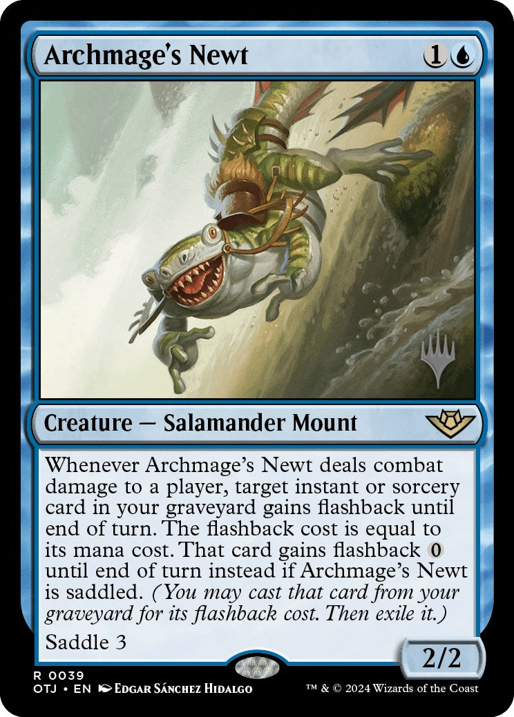 Archmage's Newt (Promo Pack) [Outlaws of Thunder Junction Promos] | Mindsight Gaming