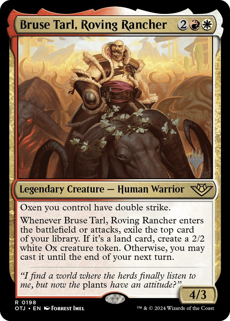 Bruse Tarl, Roving Rancher (Promo Pack) [Outlaws of Thunder Junction Promos] | Mindsight Gaming