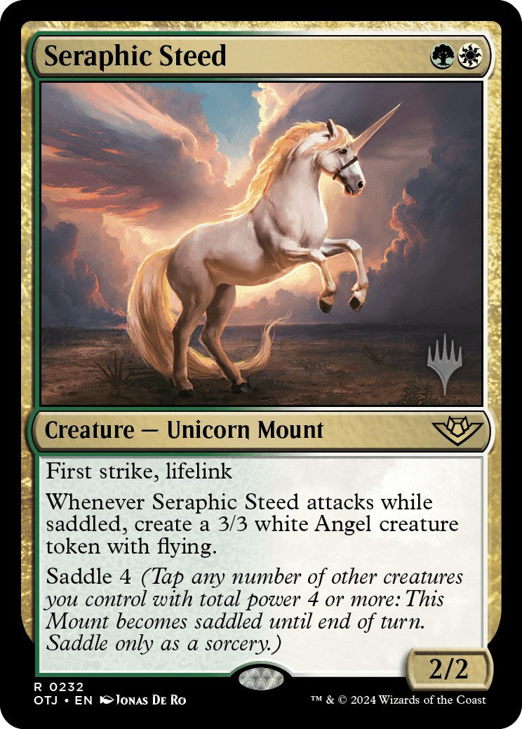 Seraphic Steed (Promo Pack) [Outlaws of Thunder Junction Promos] | Mindsight Gaming