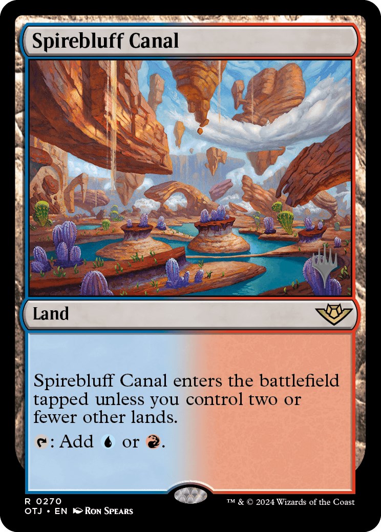 Spirebluff Canal (Promo Pack) [Outlaws of Thunder Junction Promos] | Mindsight Gaming