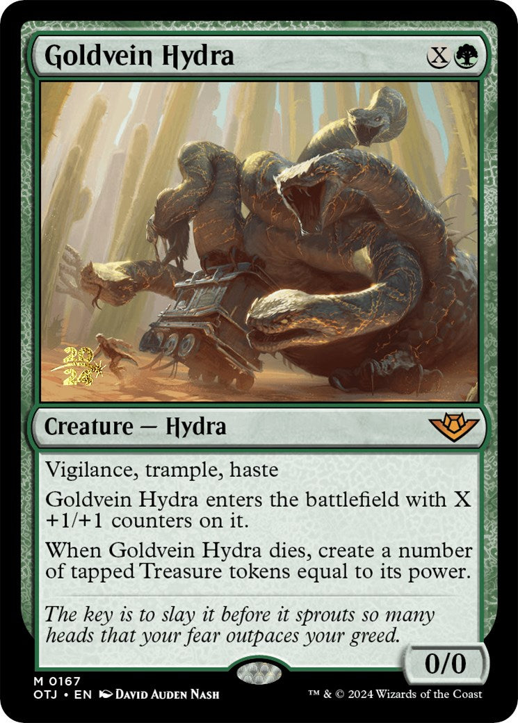 Goldvein Hydra [Outlaws of Thunder Junction Prerelease Promos] | Mindsight Gaming