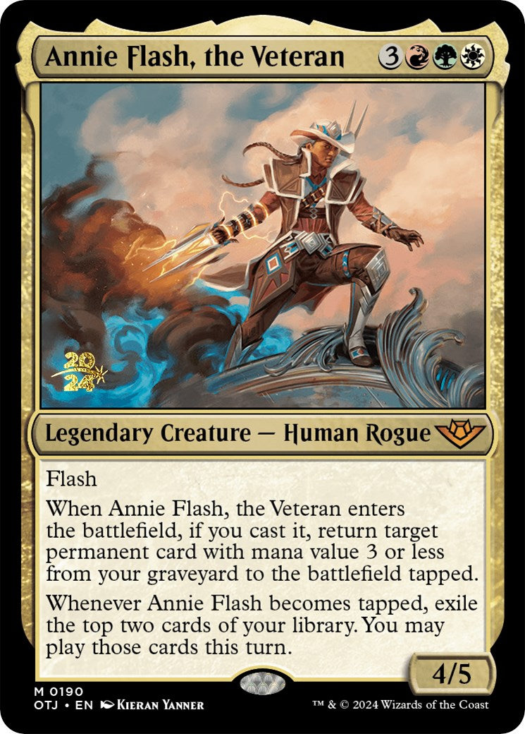 Annie Flash, the Veteran [Outlaws of Thunder Junction Prerelease Promos] | Mindsight Gaming