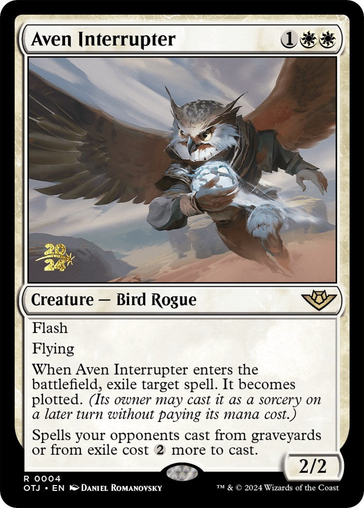 Aven Interrupter [Outlaws of Thunder Junction Prerelease Promos] | Mindsight Gaming