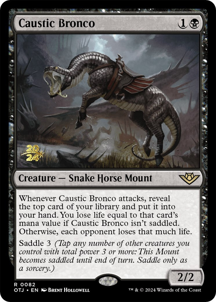 Caustic Bronco [Outlaws of Thunder Junction Prerelease Promos] | Mindsight Gaming