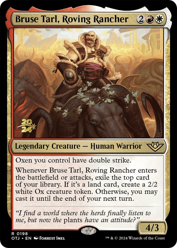 Bruse Tarl, Roving Rancher [Outlaws of Thunder Junction Prerelease Promos] | Mindsight Gaming