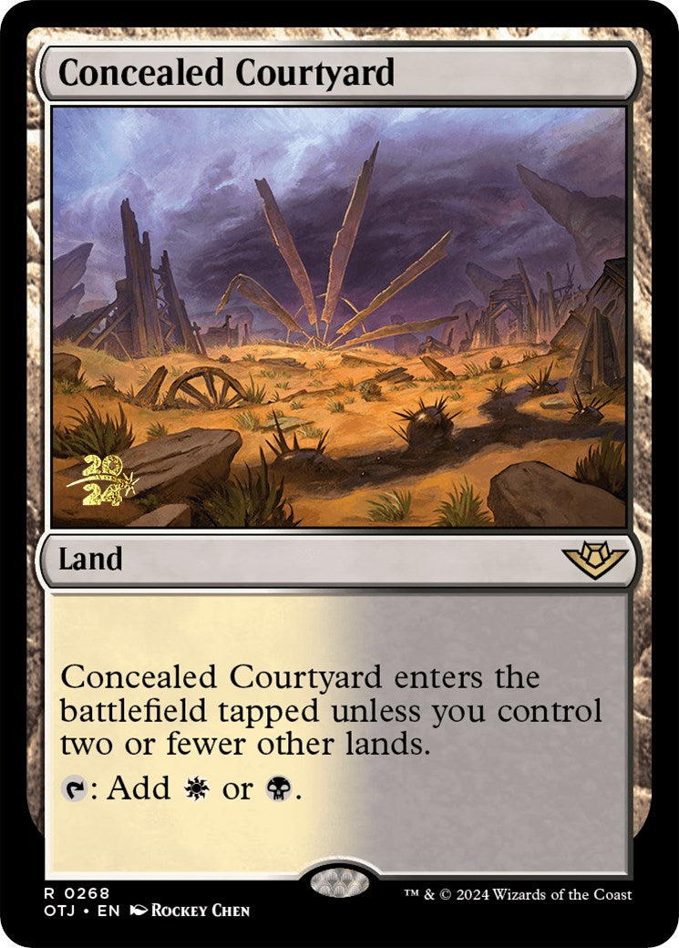 Concealed Courtyard (OTJ) [Outlaws of Thunder Junction Prerelease Promos] | Mindsight Gaming