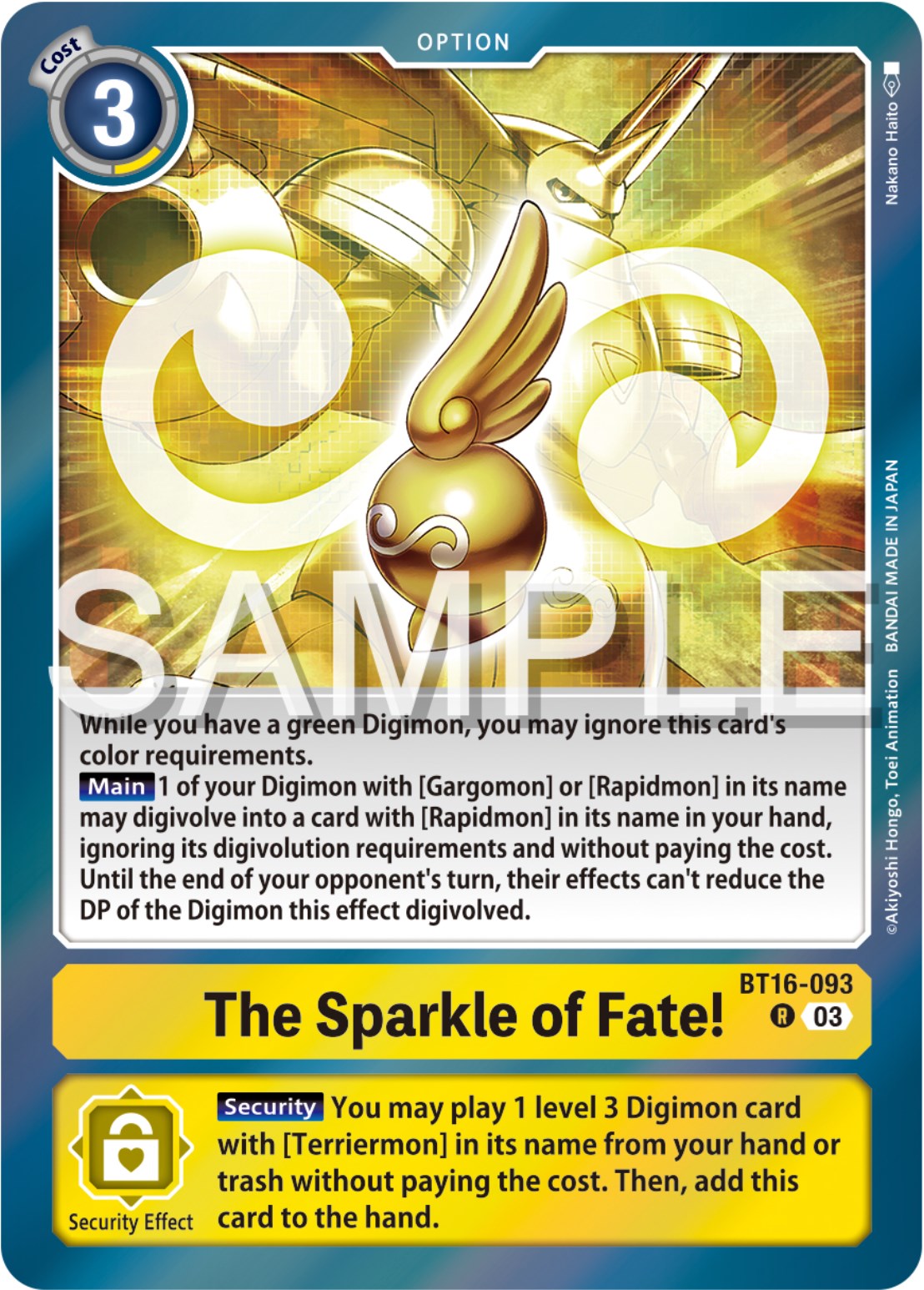 The Sparkle of Fate! [BT16-093] [Beginning Observer] | Mindsight Gaming