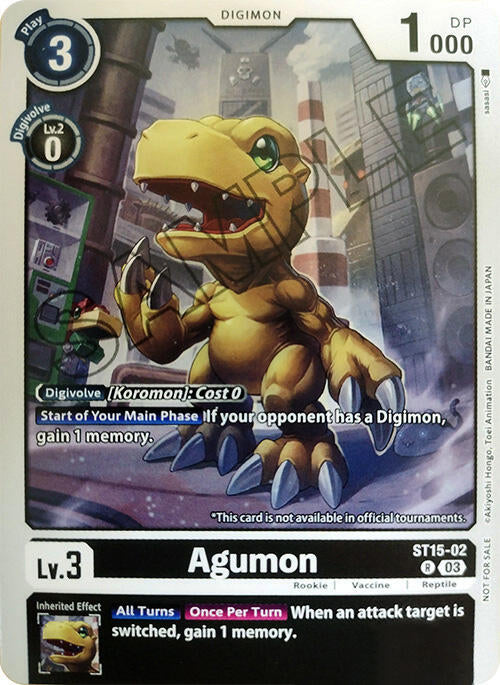 Agumon [ST15-02] (Demo Deck Exclusive) [Starter Deck: Dragon of Courage] | Mindsight Gaming