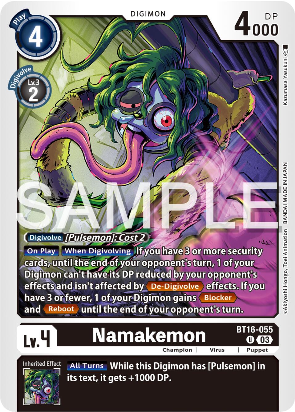 Namakemon [BT16-055] [Beginning Observer] | Mindsight Gaming