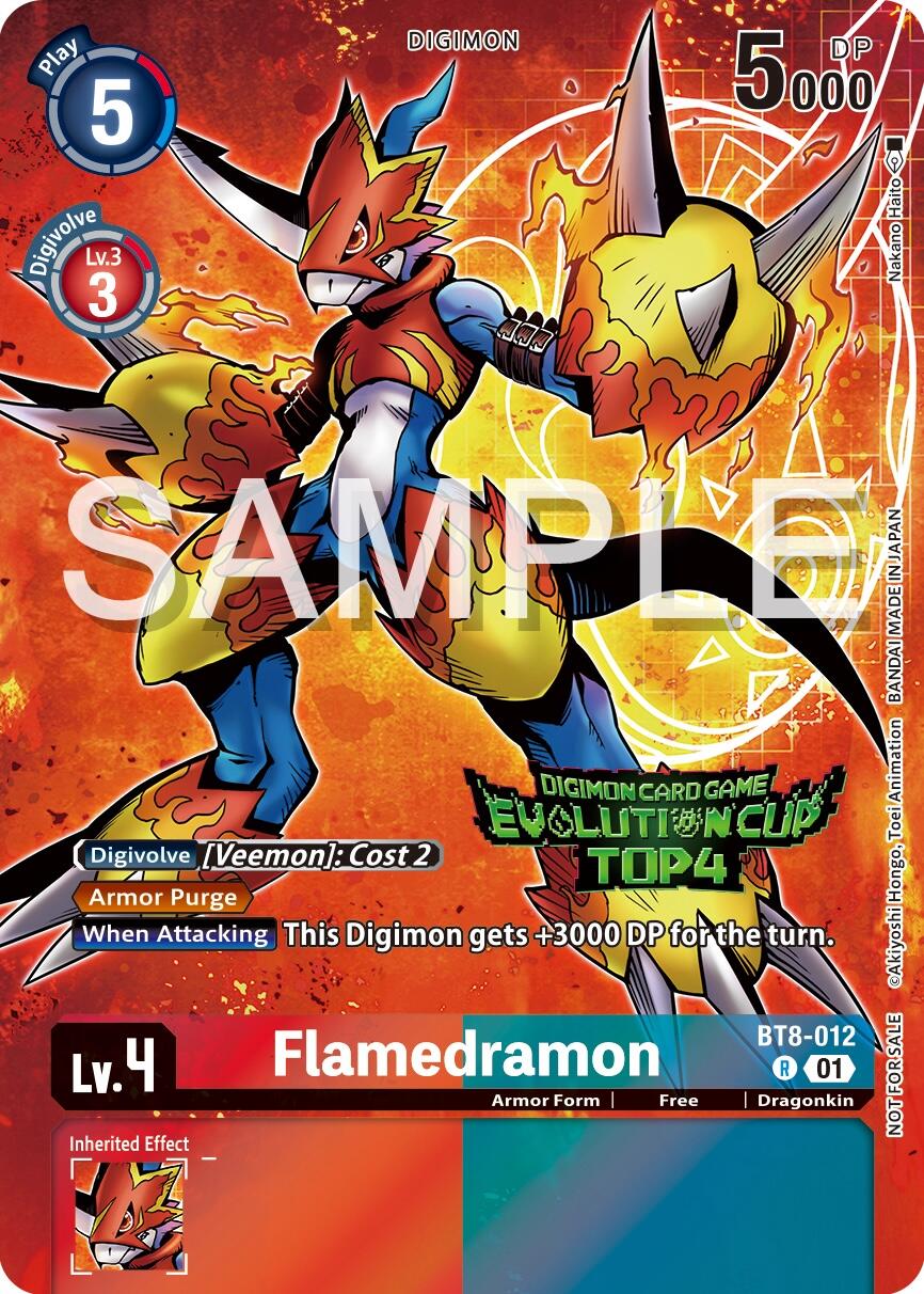 Flamedramon [BT8-012] (2024 Evolution Cup Top 4) [New Awakening Promos] | Mindsight Gaming