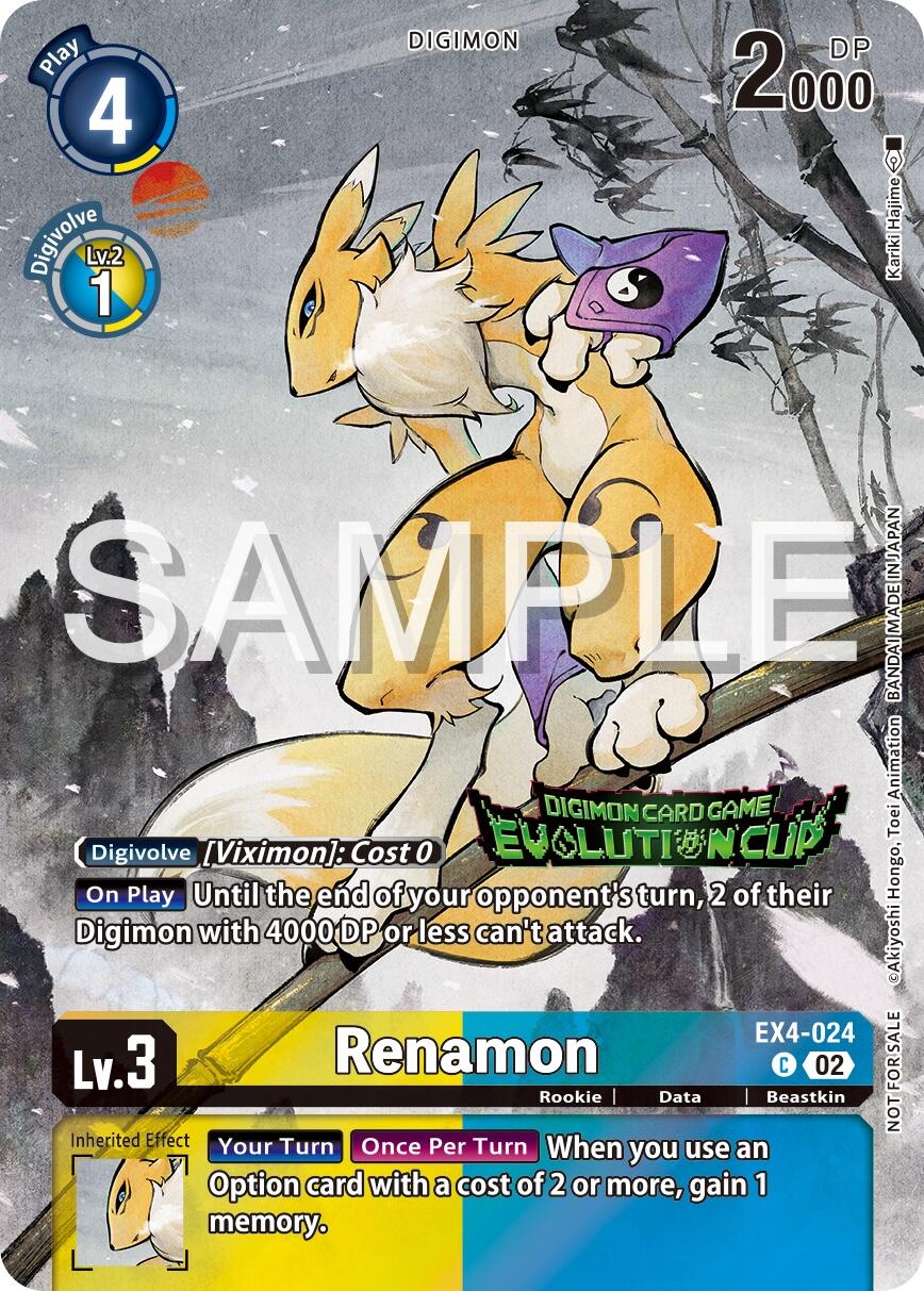 Renamon [EX4-024] (2024 Evolution Cup) [Alternative Being Booster Promos] | Mindsight Gaming
