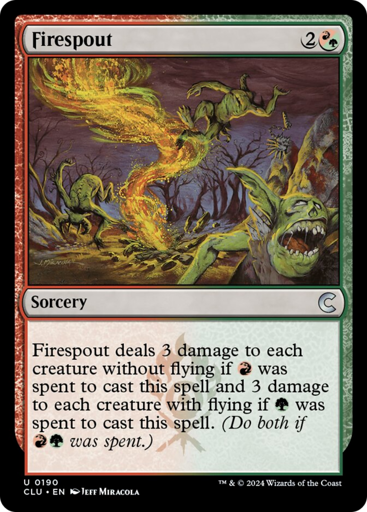 Firespout [Ravnica: Clue Edition] | Mindsight Gaming