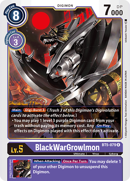 BlackWarGrowlmon [BT5-079] [Battle of Omni] | Mindsight Gaming