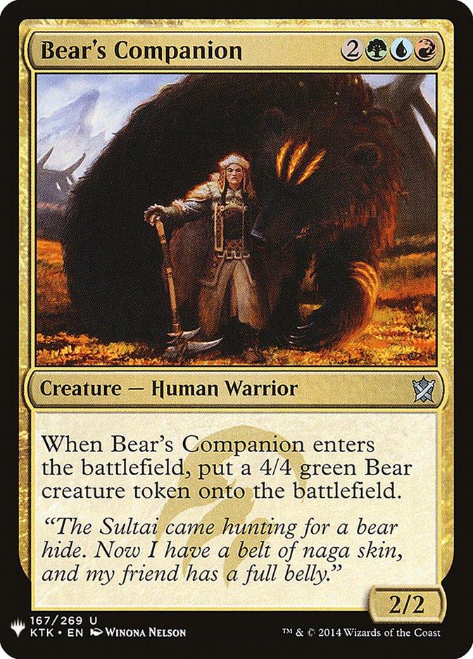 Bear's Companion [Mystery Booster] | Mindsight Gaming