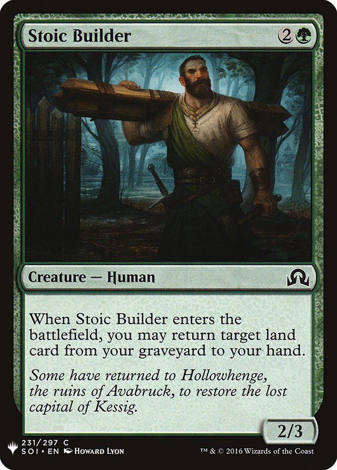 Stoic Builder [Mystery Booster] | Mindsight Gaming
