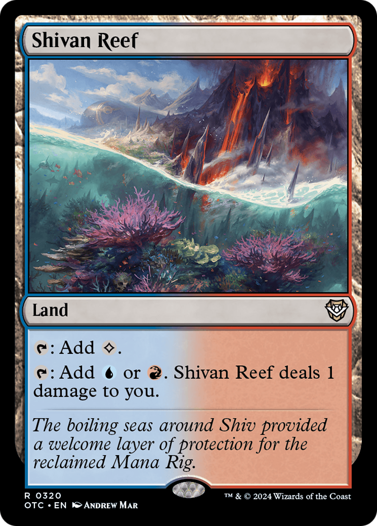 Shivan Reef [Outlaws of Thunder Junction Commander] | Mindsight Gaming