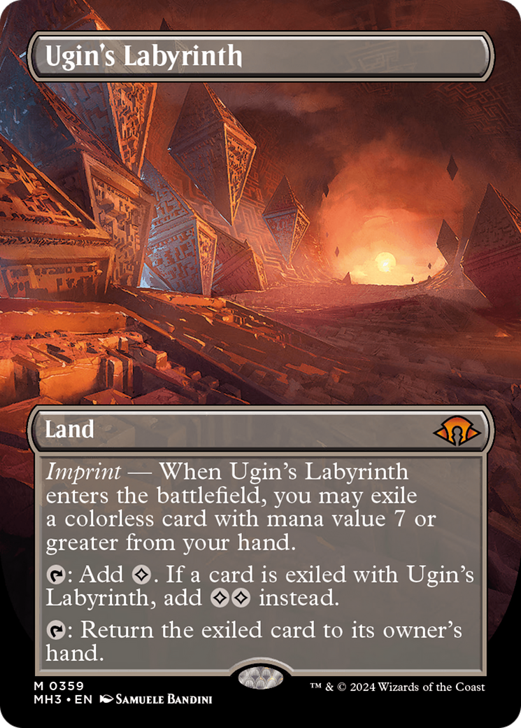 Ugin's Labyrinth (Borderless) [Modern Horizons 3] | Mindsight Gaming