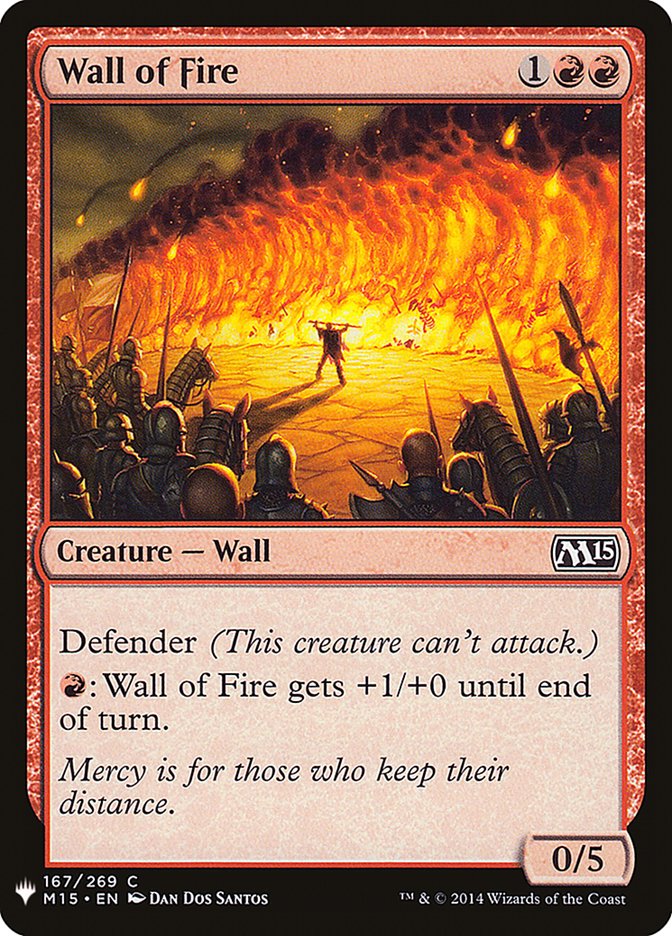 Wall of Fire [Mystery Booster] | Mindsight Gaming