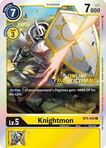 Knightmon [BT5-042] (Online Participant) [Battle of Omni Promos] | Mindsight Gaming