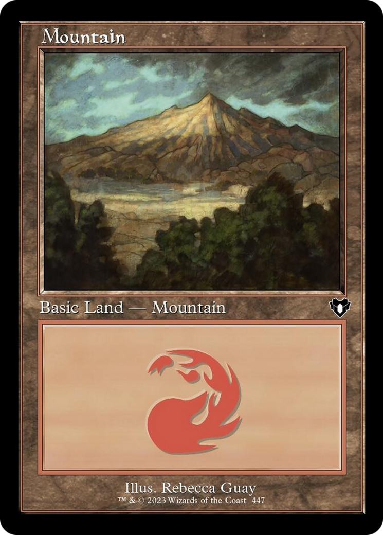 Mountain (447) (Retro) [Commander Masters] | Mindsight Gaming