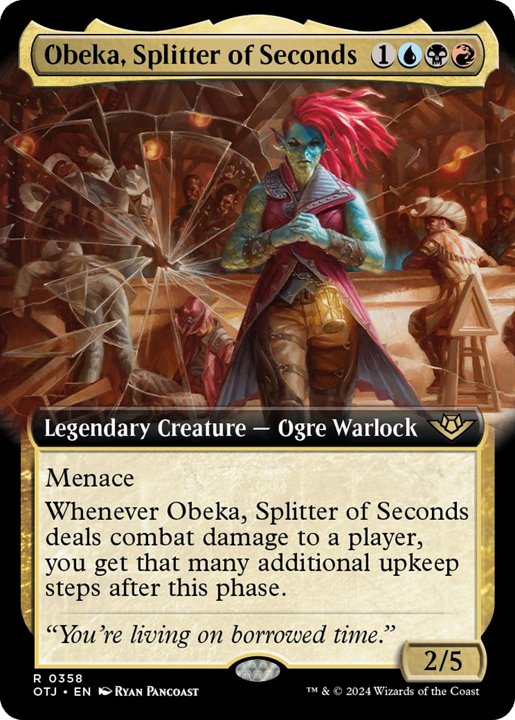 Obeka, Splitter of Seconds (Extended Art) [Outlaws of Thunder Junction] | Mindsight Gaming