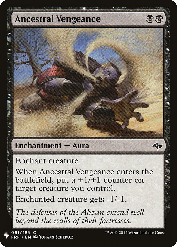 Ancestral Vengeance [Mystery Booster] | Mindsight Gaming