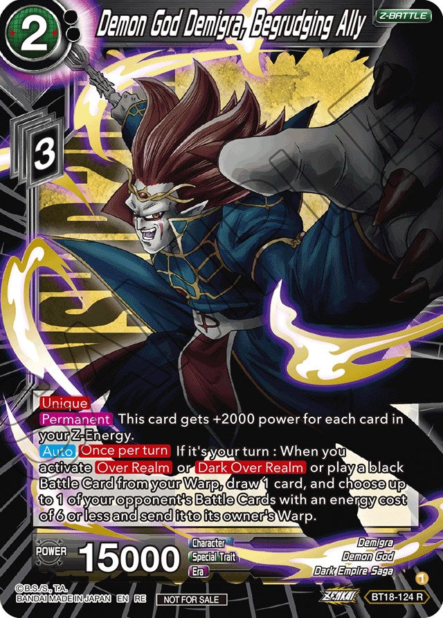 Demon God Demigra, Begrudging Ally (Championship 2022) (BT18-124) [Promotion Cards] | Mindsight Gaming