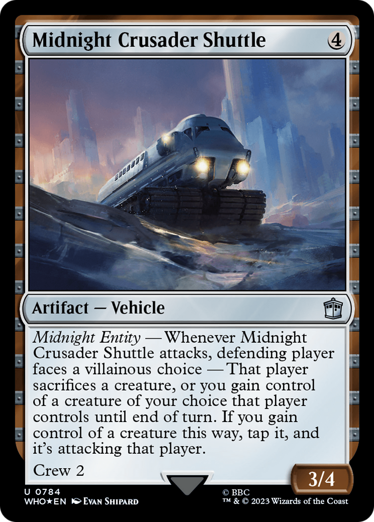 Midnight Crusader Shuttle (Surge Foil) [Doctor Who] | Mindsight Gaming