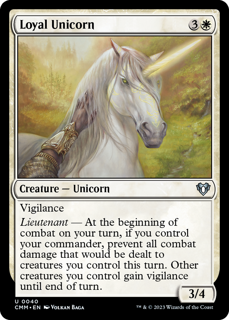 Loyal Unicorn [Commander Masters] | Mindsight Gaming