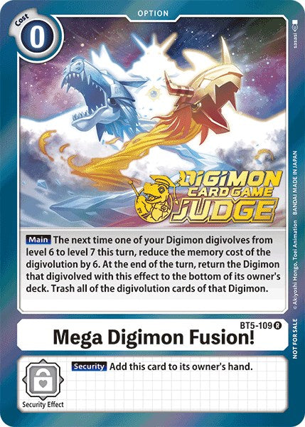 Mega Digimon Fusion! [BT5-109] (Judge Pack 1) [Battle of Omni Promos] | Mindsight Gaming