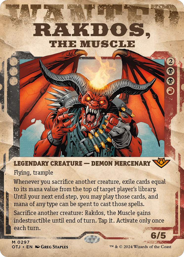 Rakdos, the Muscle (Showcase) [Outlaws of Thunder Junction] | Mindsight Gaming